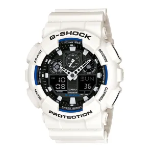 CASIO G-SHOCK GA-100B-7ADR-P DIGITAL WHITE RESIN MEN WATCH 