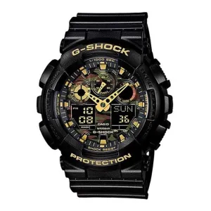 CASIO G-SHOCK GA-100CF-1A9DR DIGITAL QUARTZ BLACK RESIN MEN'S WATCH 