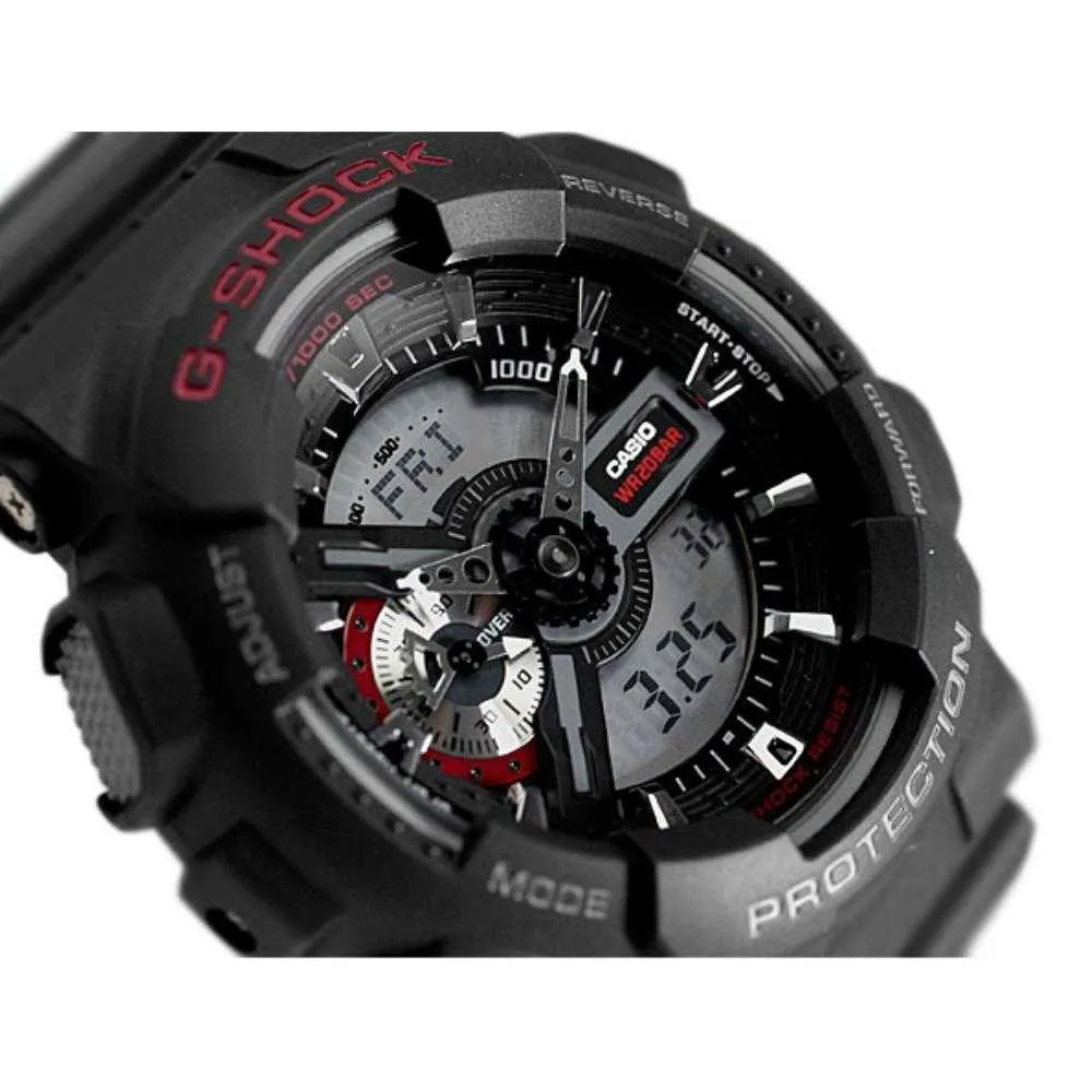   G-SHOCK GA-110-1ADR DIGITAL QUARTZ BLACK RESIN MEN'S WATCH