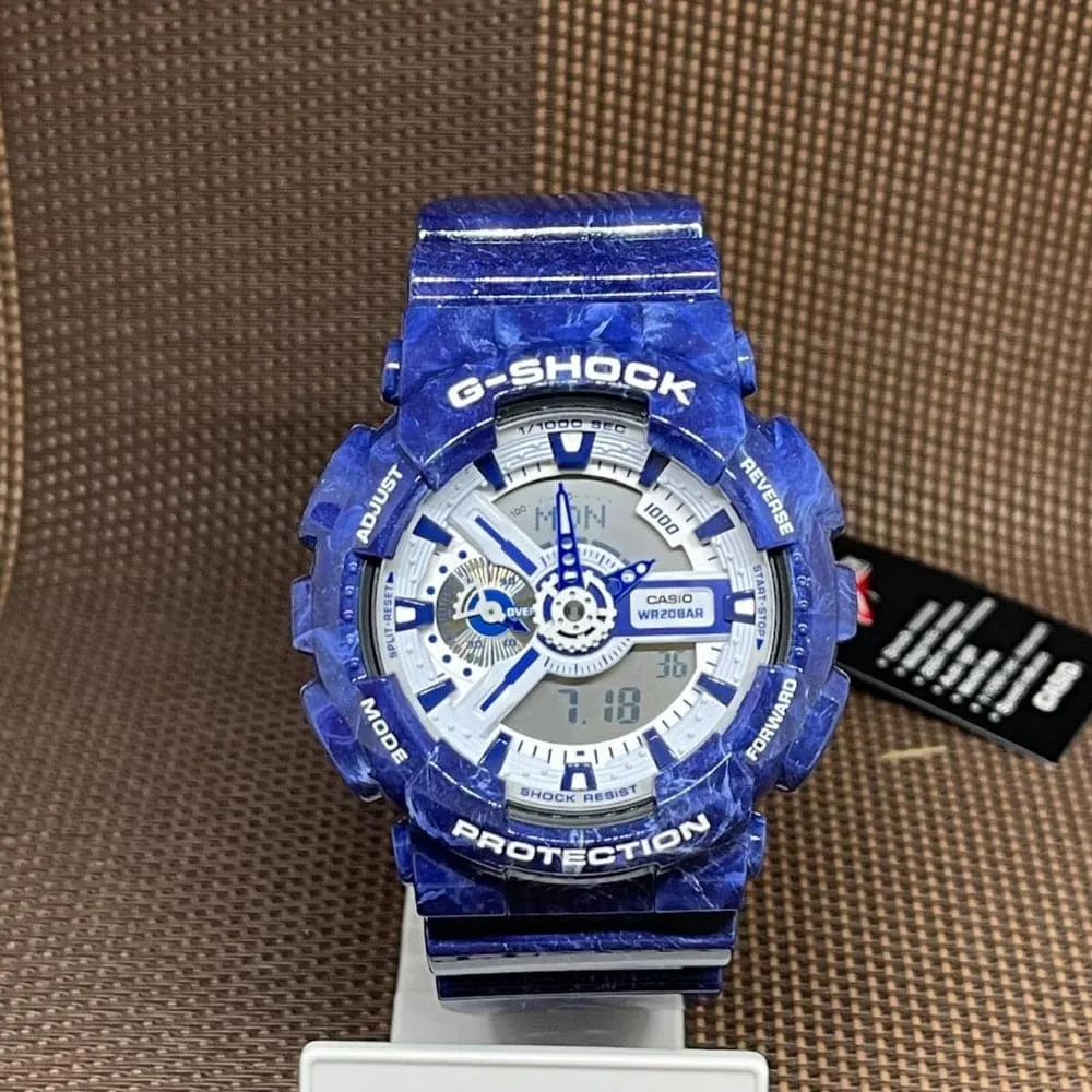  G-SHOCK GA-110BWP-2ADR-P BLUE RESIN UNISEX WATCH