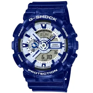 CASIO G-SHOCK GA-110BWP-2ADR-P BLUE RESIN UNISEX WATCH 