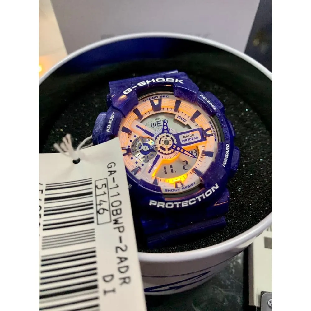   G-SHOCK GA-110BWP-2ADR-P BLUE RESIN UNISEX WATCH