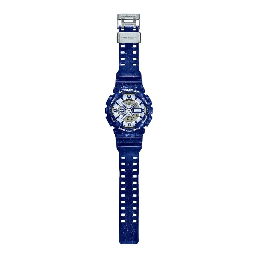   G-SHOCK GA-110BWP-2ADR-P BLUE RESIN UNISEX WATCH