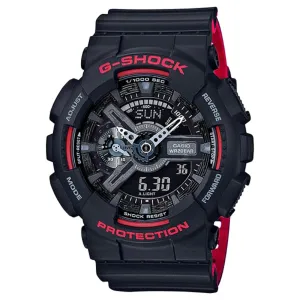 CASIO G-SHOCK GA-110HR-1ADR DIGITAL QUARTZ BLACK RESIN MEN'S WATCH 