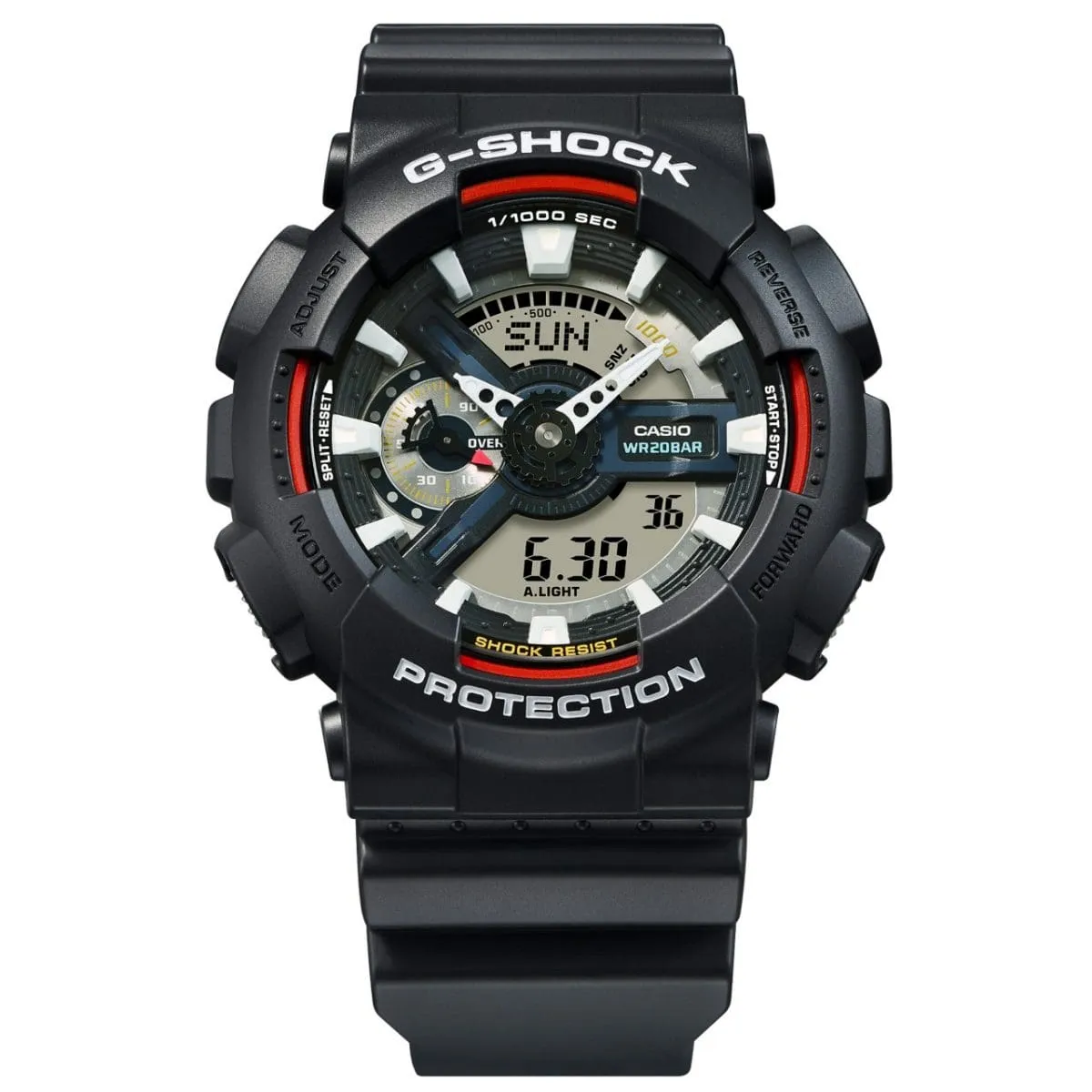   G-SHOCK GA-110RL-1ADR ANALOG-DIGITAL BLACK & RED WATCH