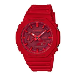 CASIO G-SHOCK GA-2100-4ADR-P RED RESIN STRAP UNISEX WATCH 