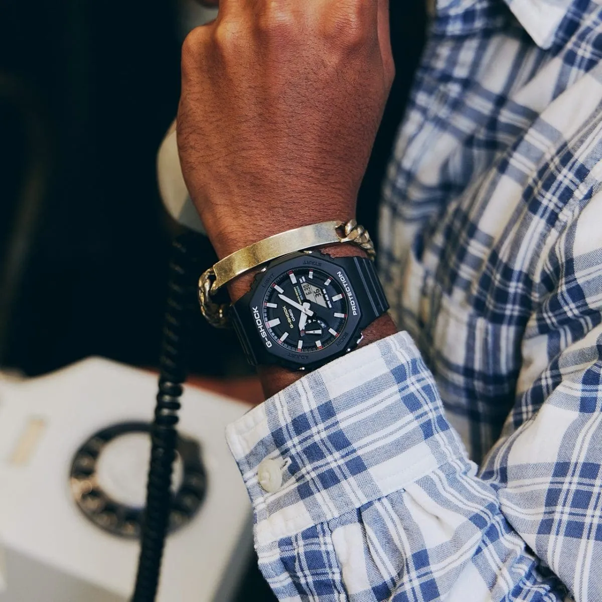   G-SHOCK GA-2100RL-1ADR ANALOG-DIGITAL BLACK WATCH