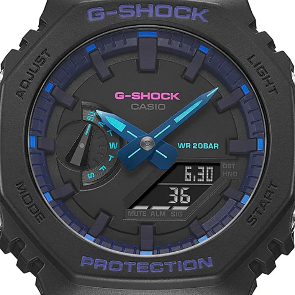   G-SHOCK GA-2100VB-1ADR BLACK RESIN STRAP MEN'S WATCH