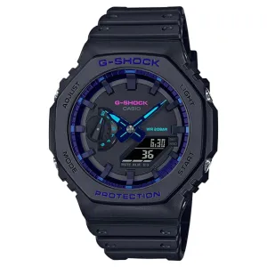 CASIO G-SHOCK GA-2100VB-1ADR BLACK RESIN STRAP MEN'S WATCH 