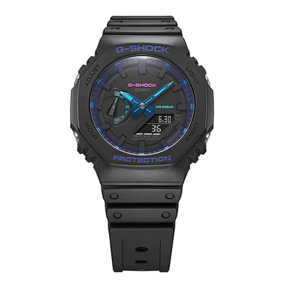   G-SHOCK GA-2100VB-1ADR BLACK RESIN STRAP MEN'S WATCH