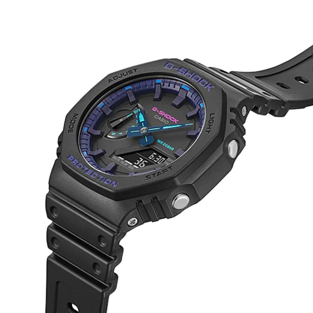   G-SHOCK GA-2100VB-1ADR BLACK RESIN STRAP MEN'S WATCH