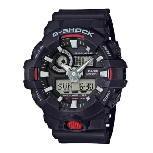 Casio G-Shock GA-700-1ADR Digital-Analog Black Resin Strap Men's Watch 