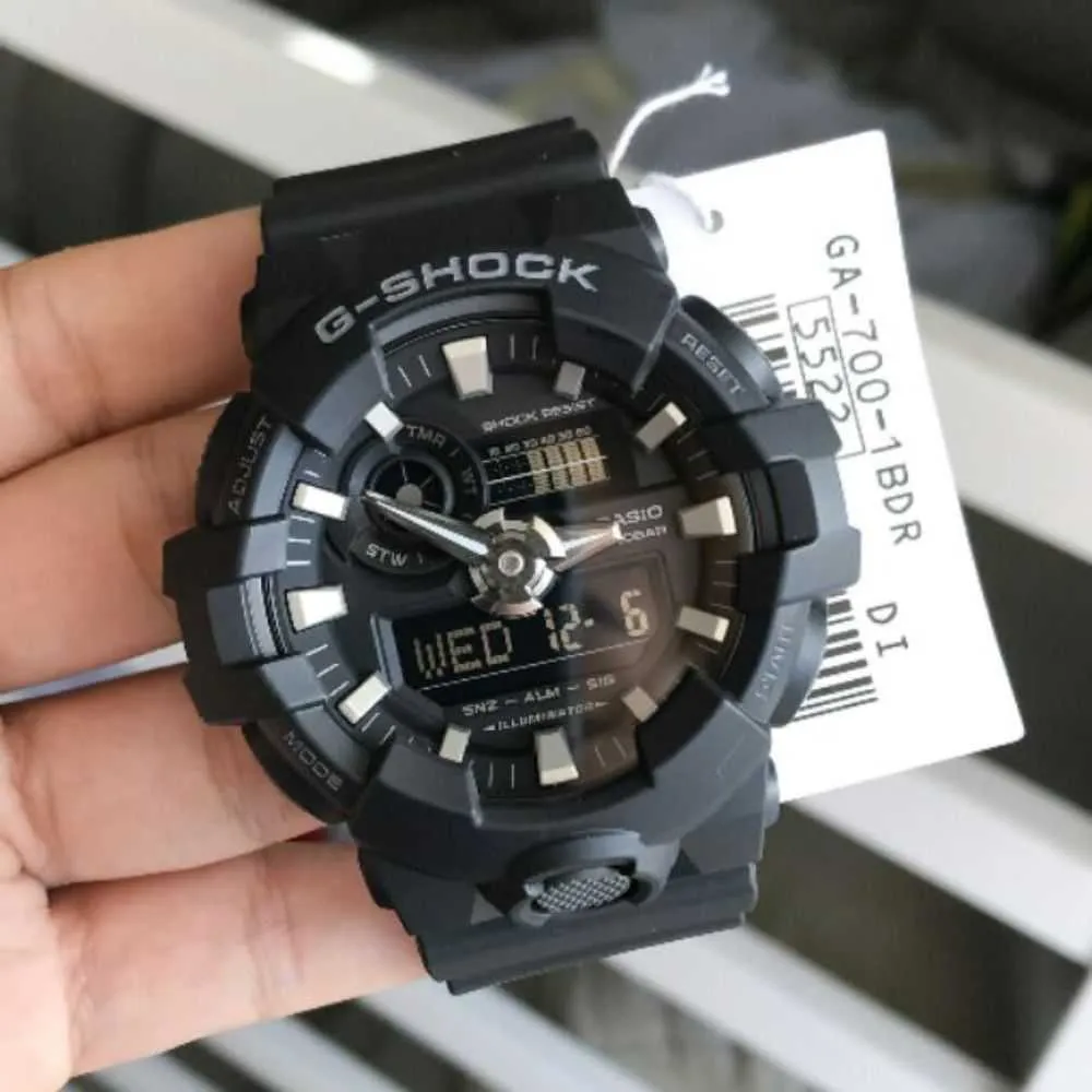   G-SHOCK GA-700-1BDR DIGITAL QUARTZ BLACK RESIN MEN'S WATCH