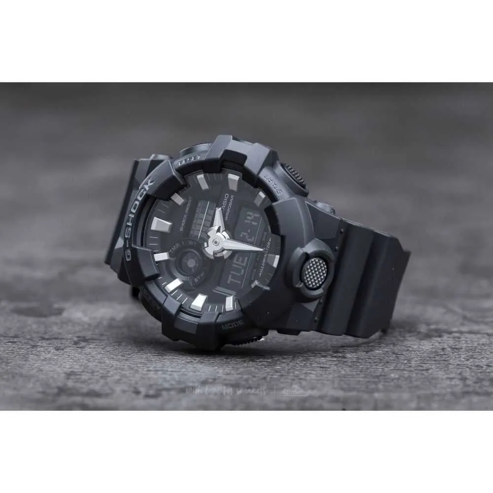   G-SHOCK GA-700-1BDR DIGITAL QUARTZ BLACK RESIN MEN'S WATCH