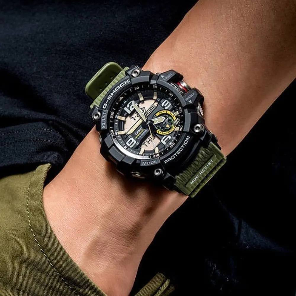   G-SHOCK GG-1000-1A3DR MUDMASTER GREEN RESIN STRAP MEN'S WATCH
