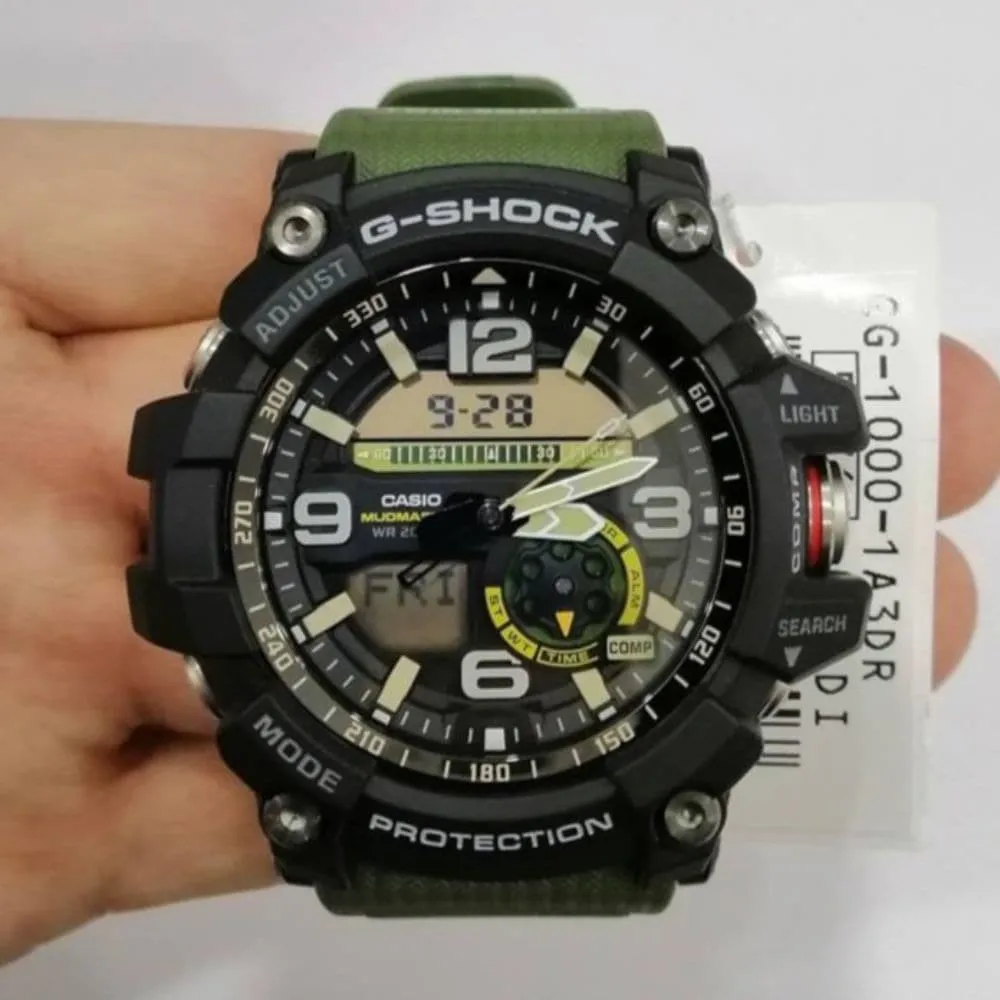   G-SHOCK GG-1000-1A3DR MUDMASTER GREEN RESIN STRAP MEN'S WATCH