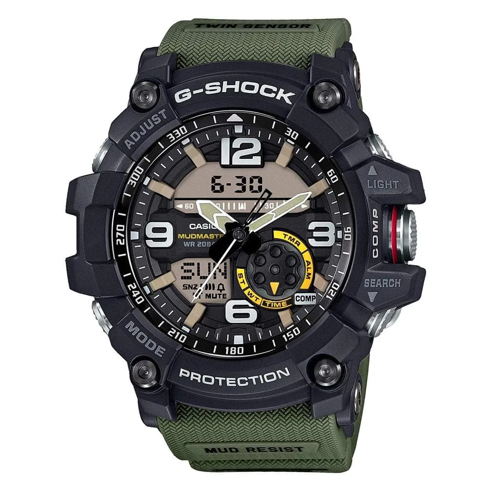 CASIO G-SHOCK GG-1000-1A3DR MUDMASTER GREEN RESIN STRAP MEN'S WATCH 