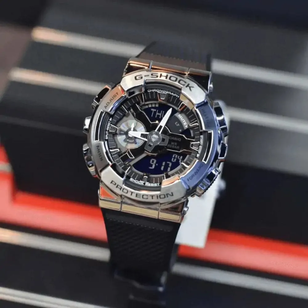   G-SHOCK GM-110-1ADF-P BLACK RESIN STRAP MEN WATCH