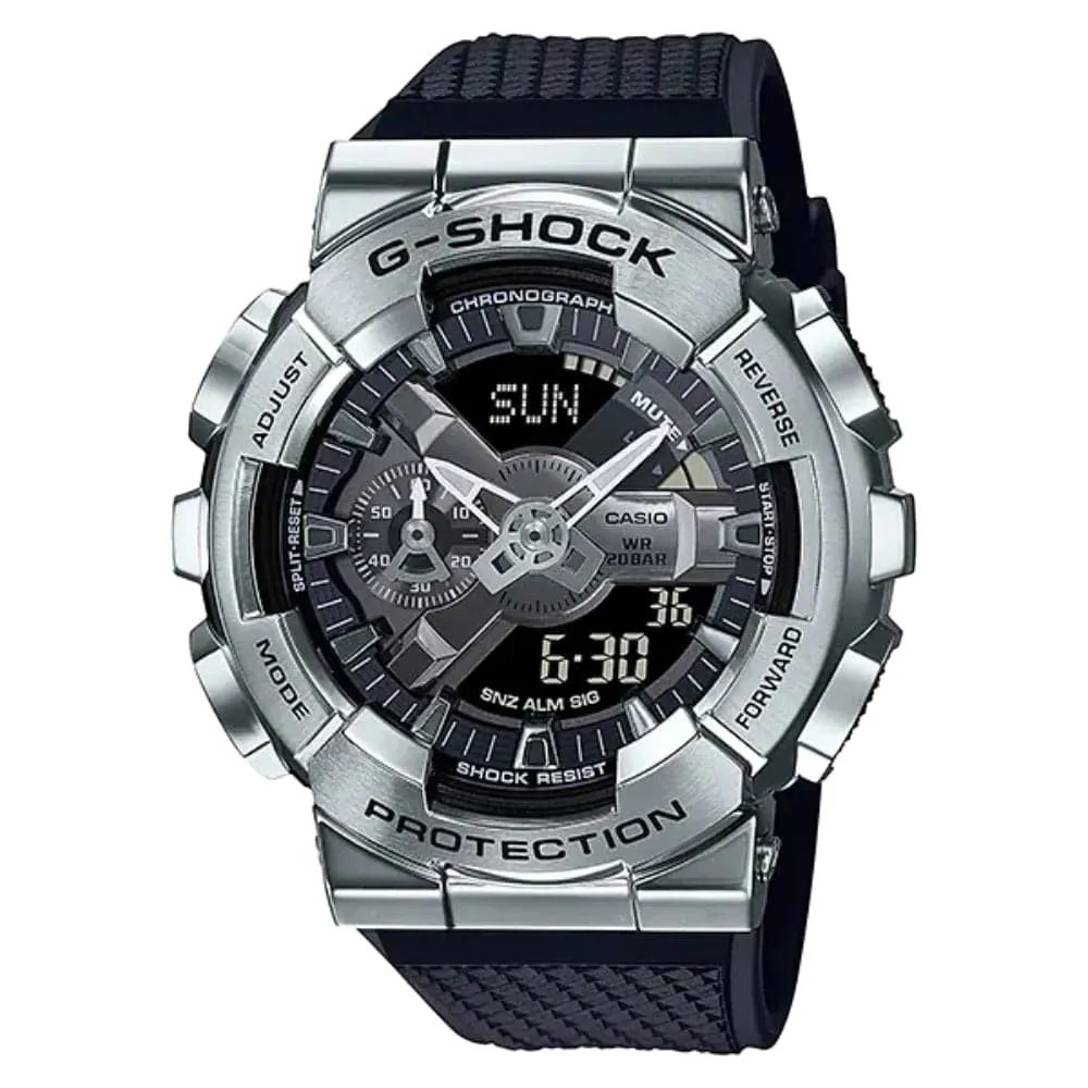 CASIO G-SHOCK GM-110-1ADF-P BLACK RESIN STRAP MEN WATCH 