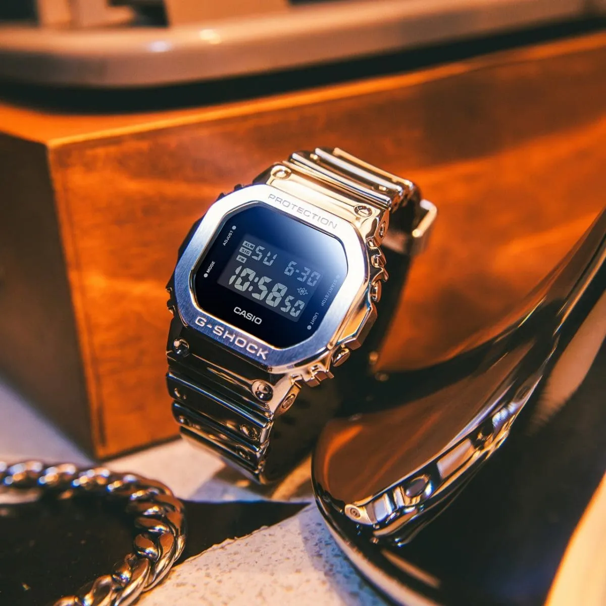   G-SHOCK GM-5600YM FINE METALLIC SERIES DIGITAL RESIN WATCH