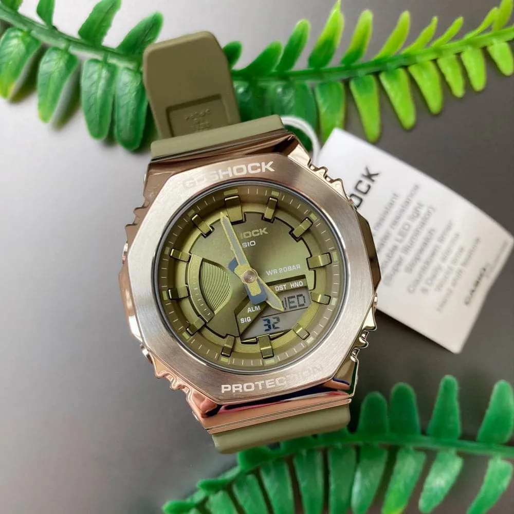   G-SHOCK GM-S2100-3ADR-P GREEN RESIN STRAP WOMEN WATCH