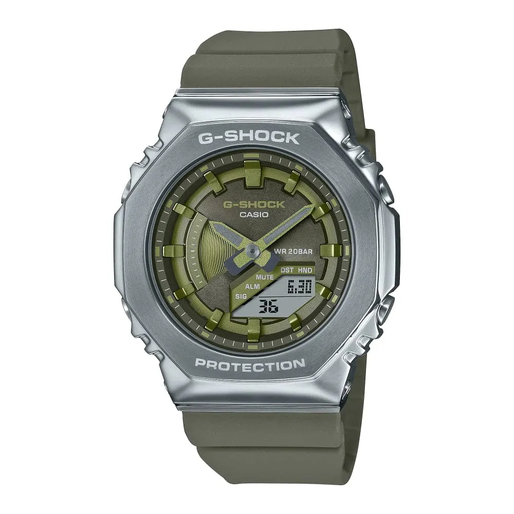   G-SHOCK GM-S2100-3ADR-P GREEN RESIN STRAP WOMEN WATCH