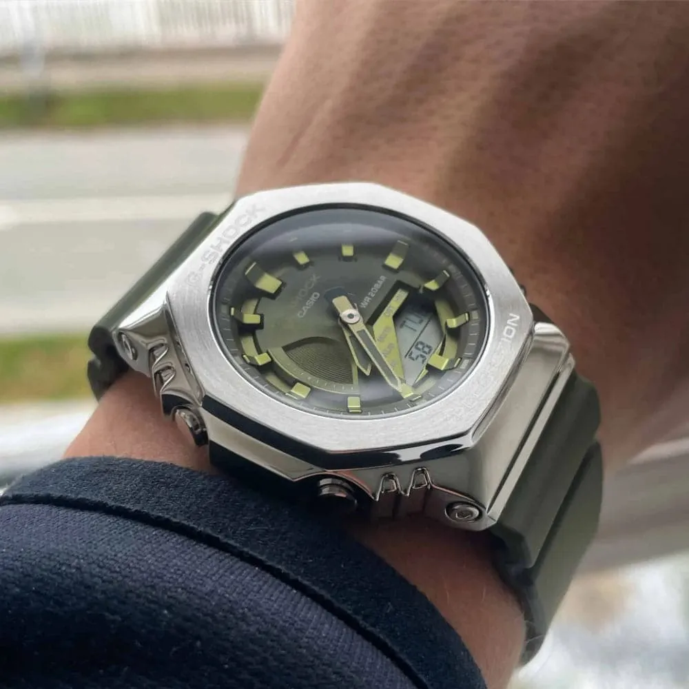   G-SHOCK GM-S2100-3ADR-P GREEN RESIN STRAP WOMEN WATCH