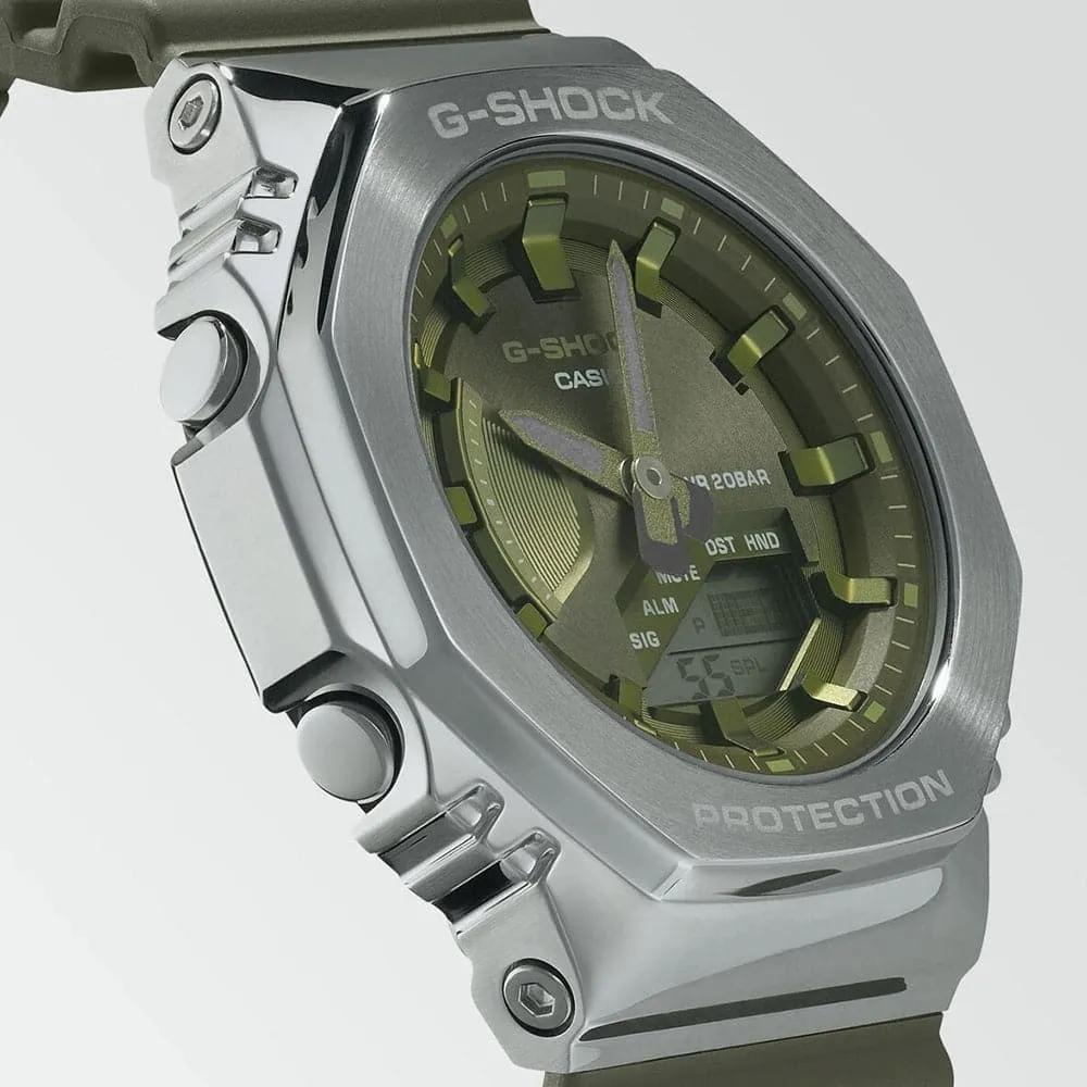   G-SHOCK GM-S2100-3ADR-P GREEN RESIN STRAP WOMEN WATCH