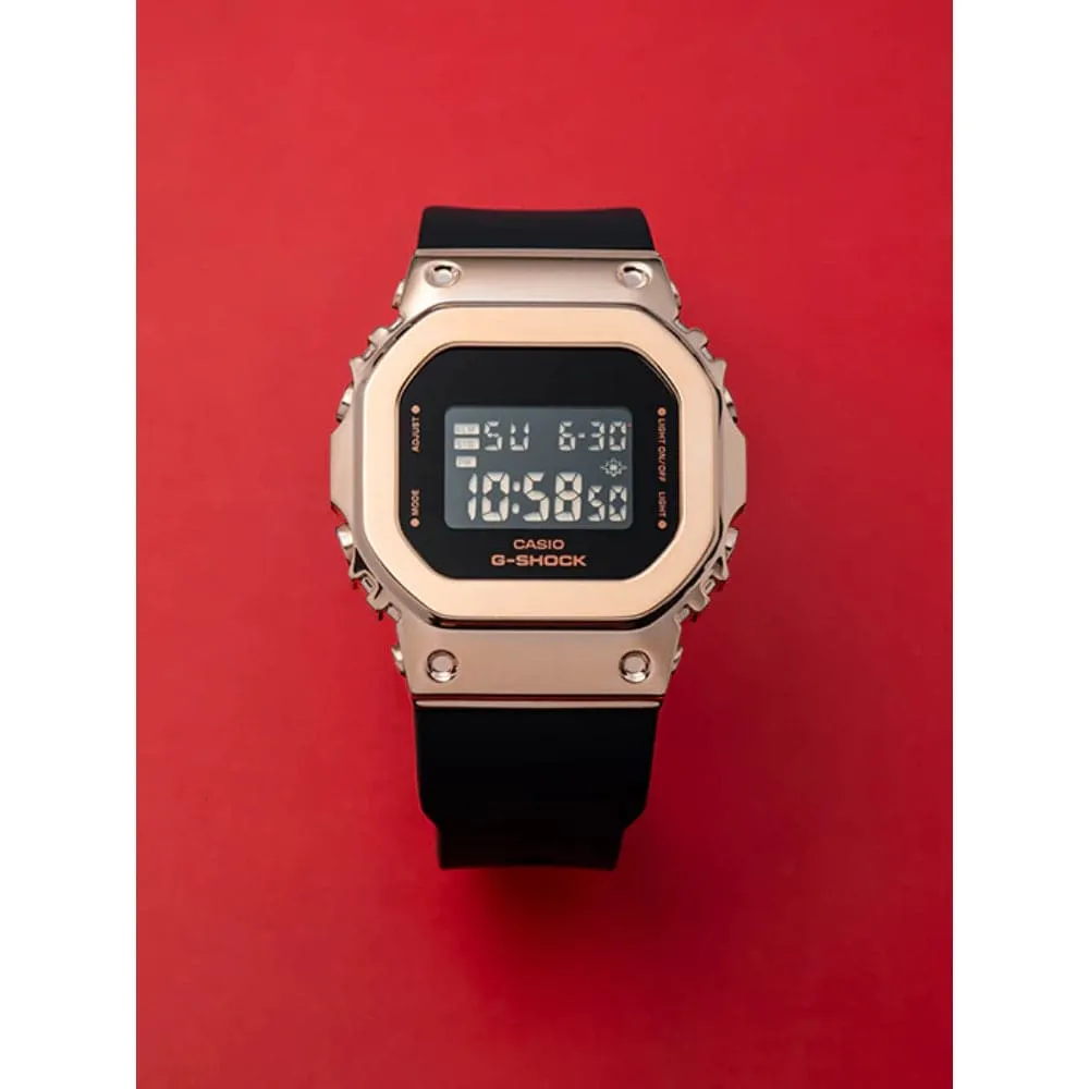   G-SHOCK GM-S5600PG-1DR-P BLACK RESIN WOMEN WATCH