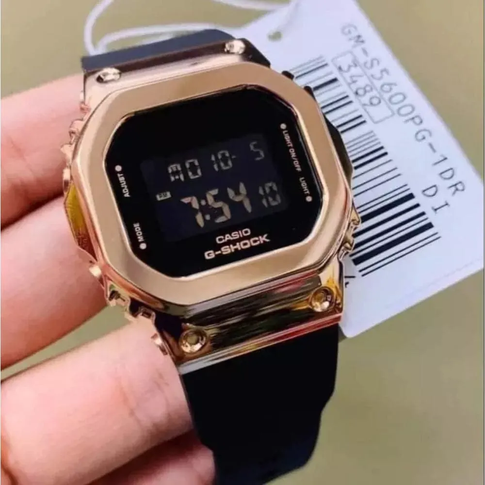  G-SHOCK GM-S5600PG-1DR-P BLACK RESIN WOMEN WATCH