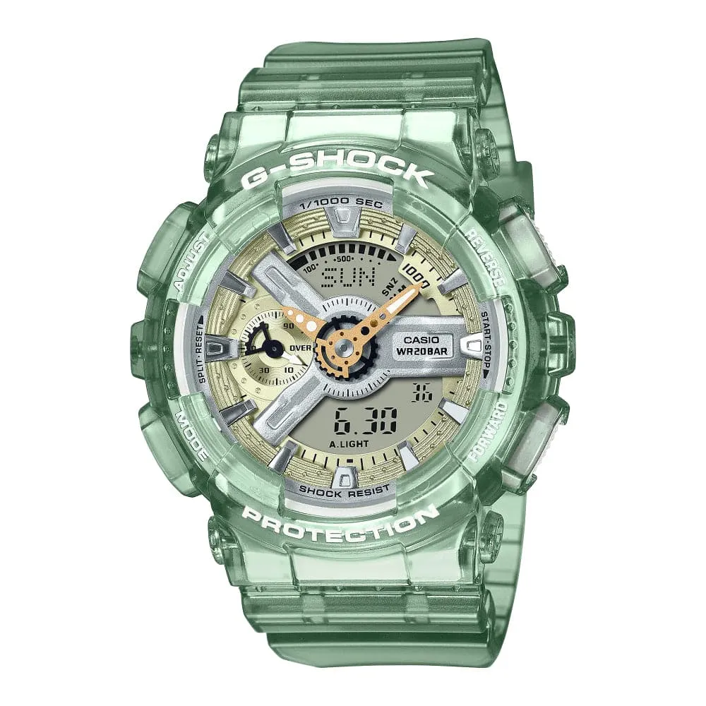 CASIO G-SHOCK GMA-S110GS-3A-P GREEN RESIN STRAP UNISEX WATCH 