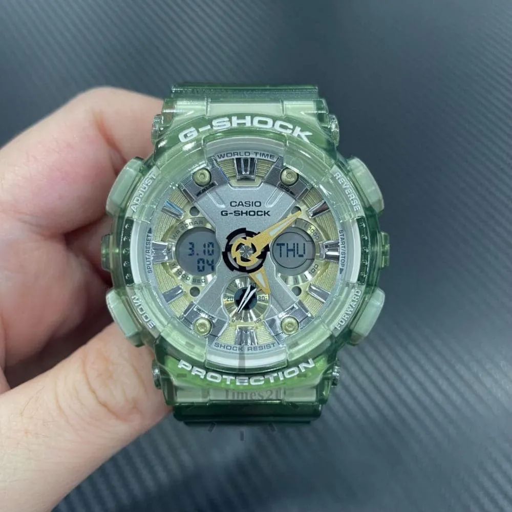   G-SHOCK GMA-S120GS-3A-P TRANSPARENT RESIN STRAP UNISEX WATCH