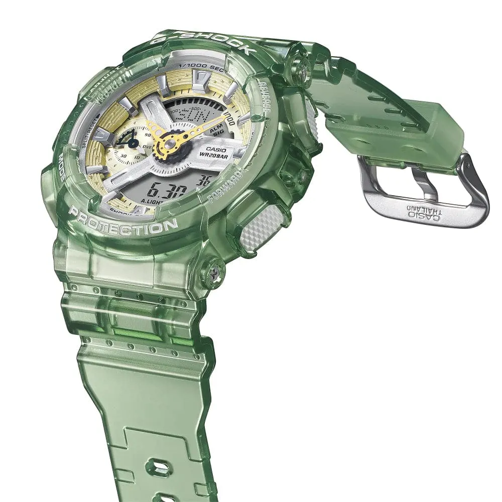   G-SHOCK GMA-S120GS-3A-P TRANSPARENT RESIN STRAP UNISEX WATCH