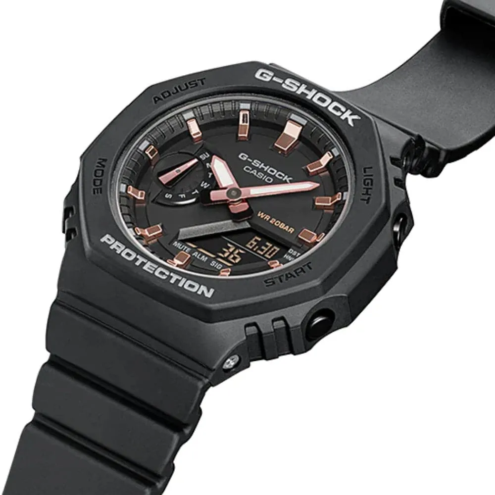   G-SHOCK GMA-S2100-1ADR-P BLACK RESIN STRAP MEN WATCH