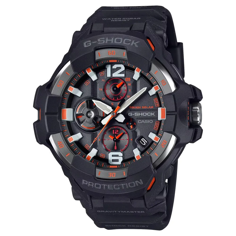 Casio G-Shock Gravity Master Black Resin Strap Men's Watch GR-B300-1A4DR 