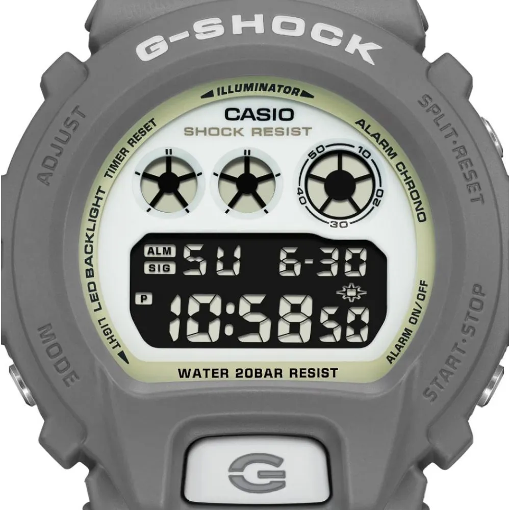   G-Shock Gray Resin Strap Men Watch DW-6900HD-8DR