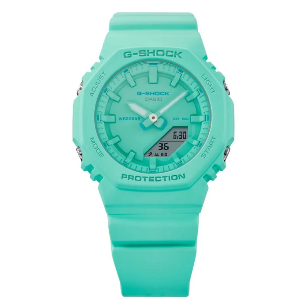   G-Shock Green Resin Strap Women Watch GMA-P2100-2ADR-P