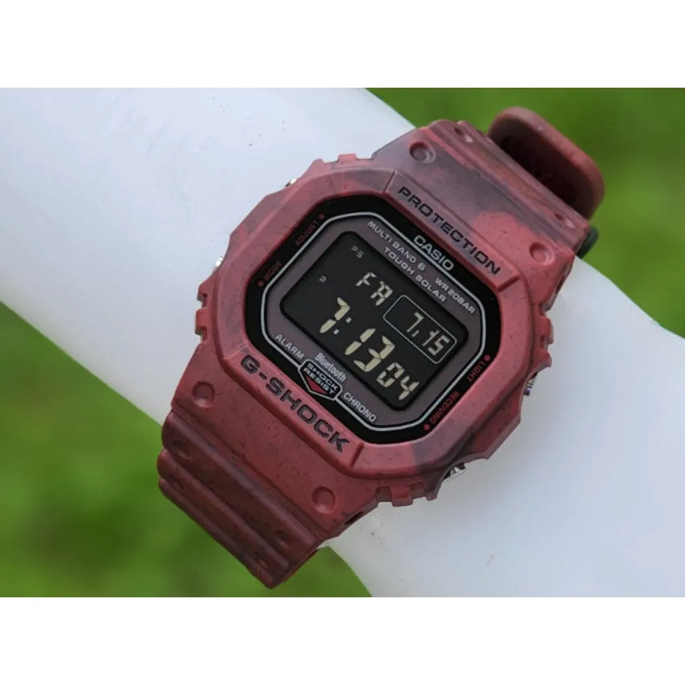   G-Shock Maroon Resin Strap Men Watch GW-B5600SL-4DR-P