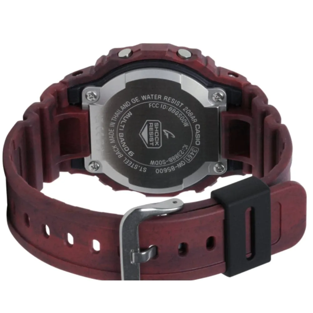   G-Shock Maroon Resin Strap Men Watch GW-B5600SL-4DR-P