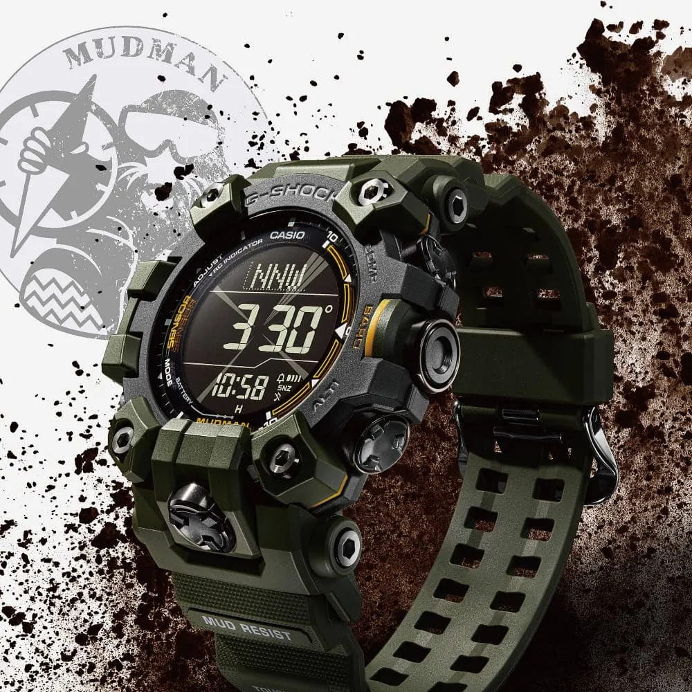   G-Shock Master of G - Land Mudman Green Resin Strap Men Watch GW-9500-3DR