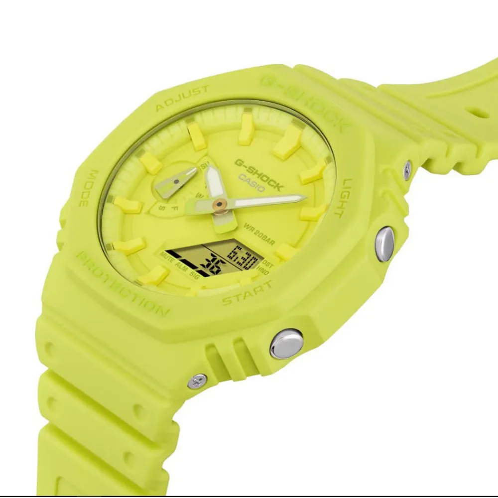   G-Shock Mint Green Resin Strap Men Watch GA-2100-9A9DR-P