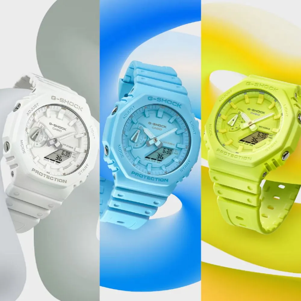   G-Shock Mint Green Resin Strap Men Watch GA-2100-9A9DR-P