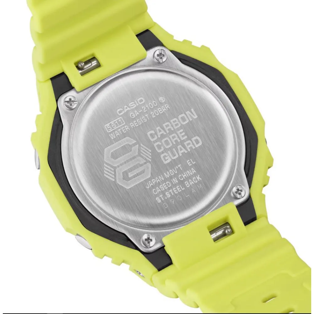   G-Shock Mint Green Resin Strap Men Watch GA-2100-9A9DR-P