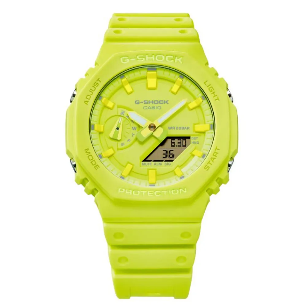   G-Shock Mint Green Resin Strap Men Watch GA-2100-9A9DR-P