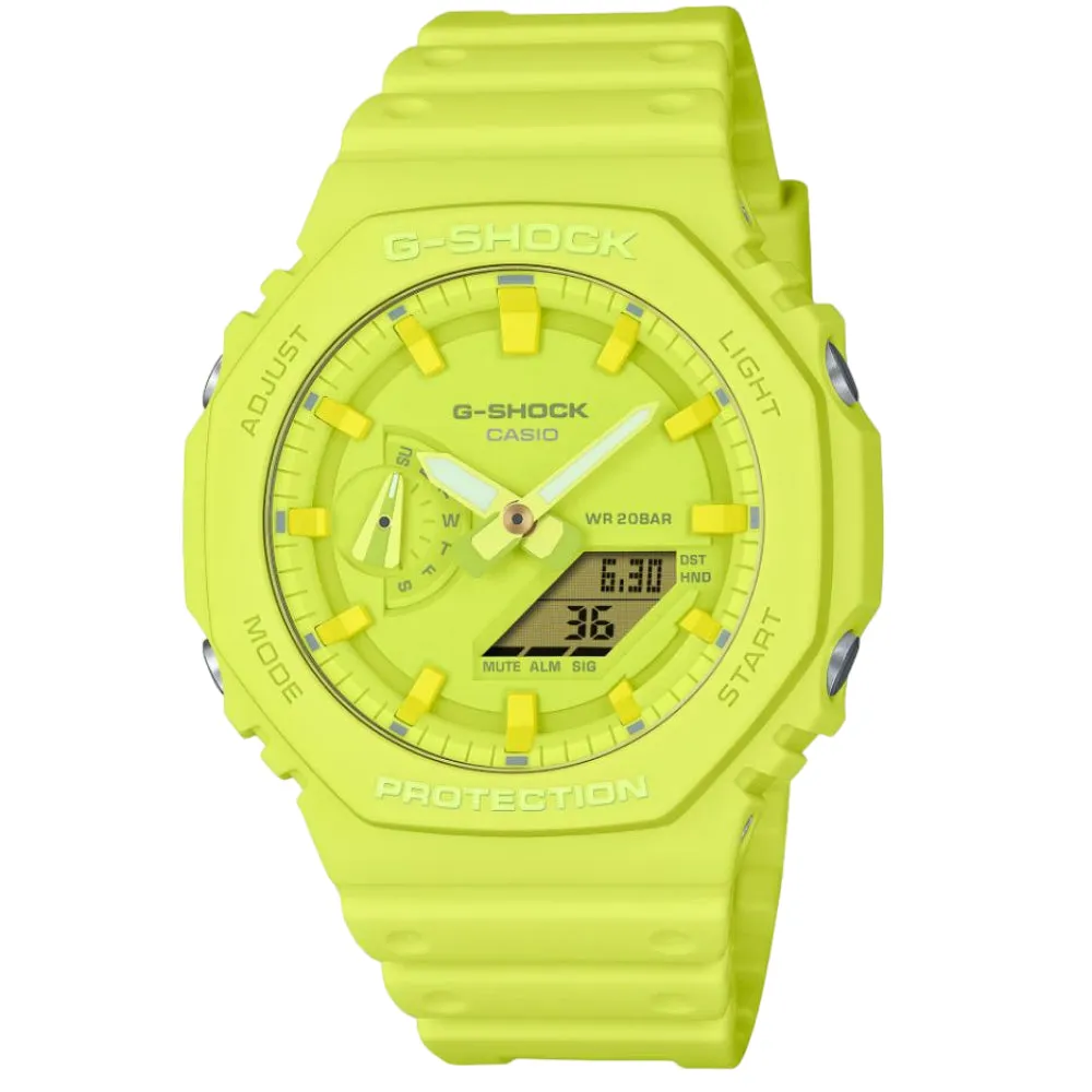 Casio G-Shock Mint Green Resin Strap Men Watch GA-2100-9A9DR-P 
