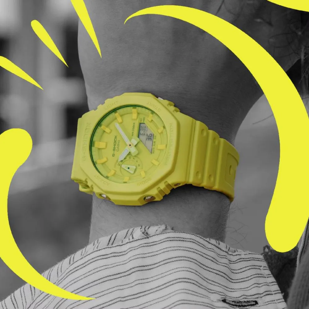   G-Shock Mint Green Resin Strap Men Watch GA-2100-9A9DR-P