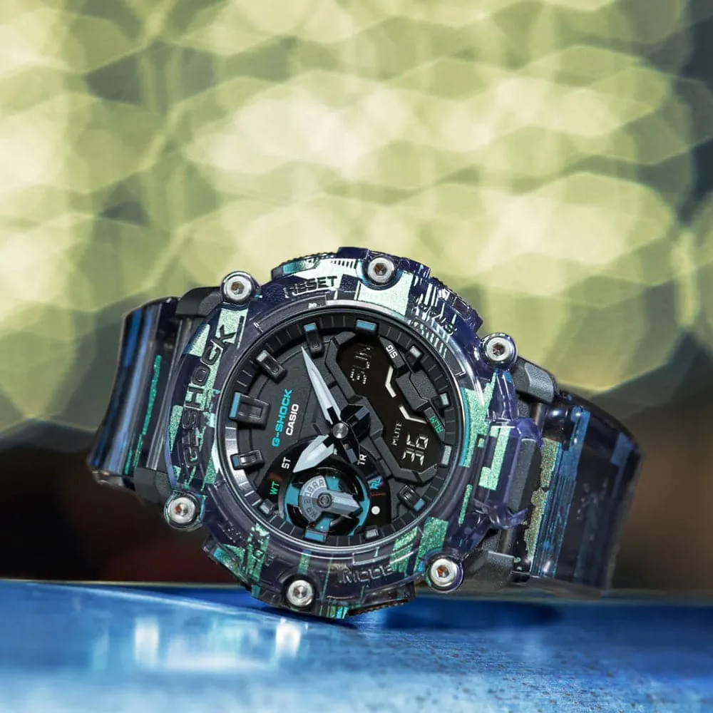   G-Shock Multicolor Resin Strap Men Watch GA-2200NN-1ADR-P