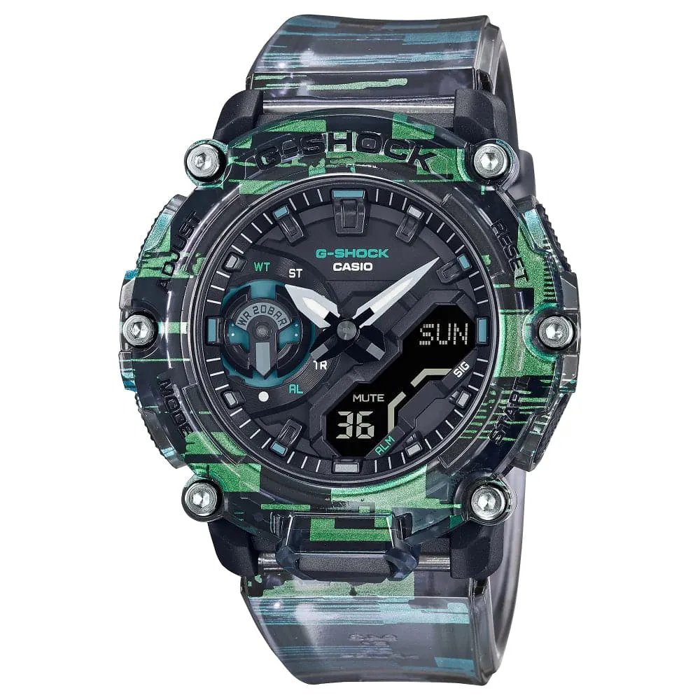 Casio G-Shock Multicolor Resin Strap Men Watch GA-2200NN-1ADR-P 