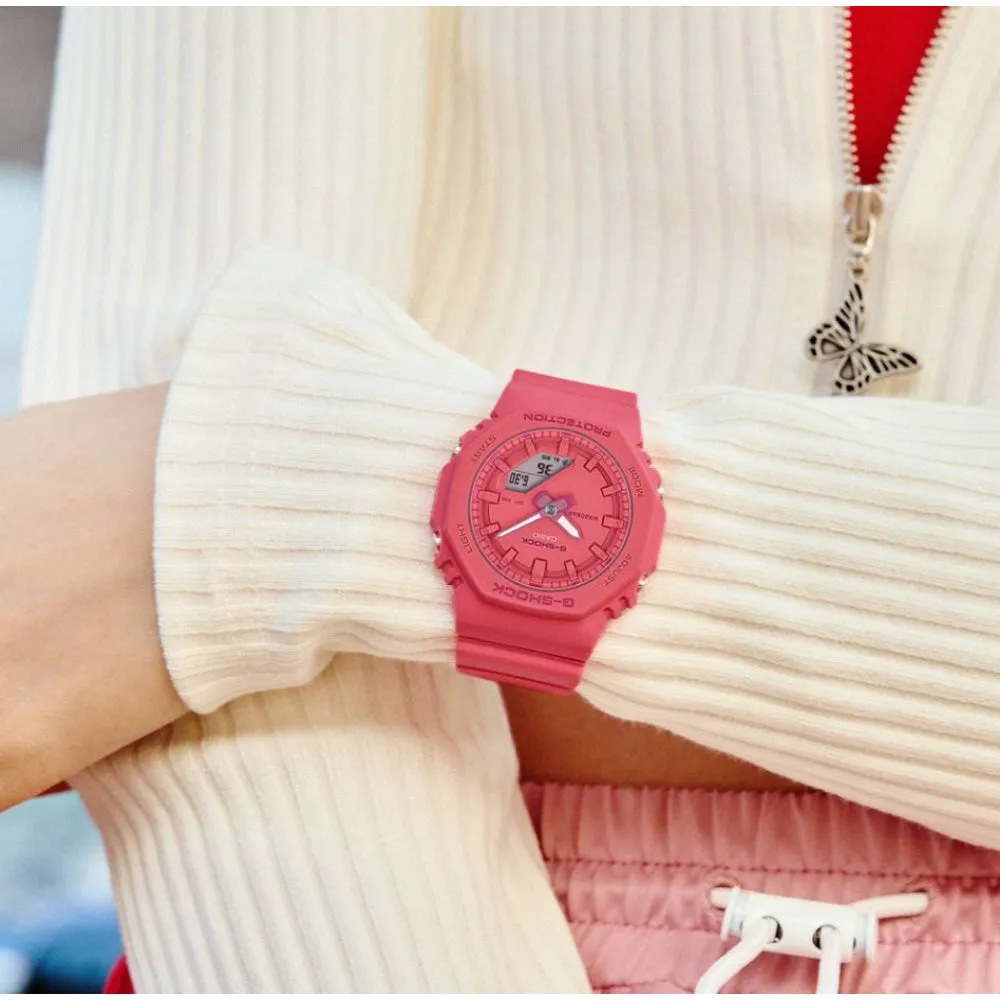   G-Shock Pink Resin Strap Men Watch GMA-P2100-4ADR-P