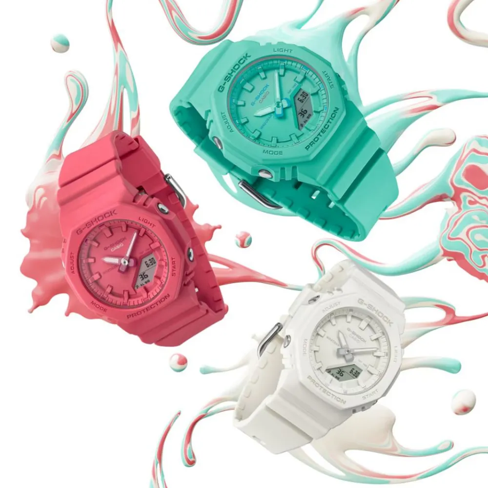   G-Shock Pink Resin Strap Men Watch GMA-P2100-4ADR-P